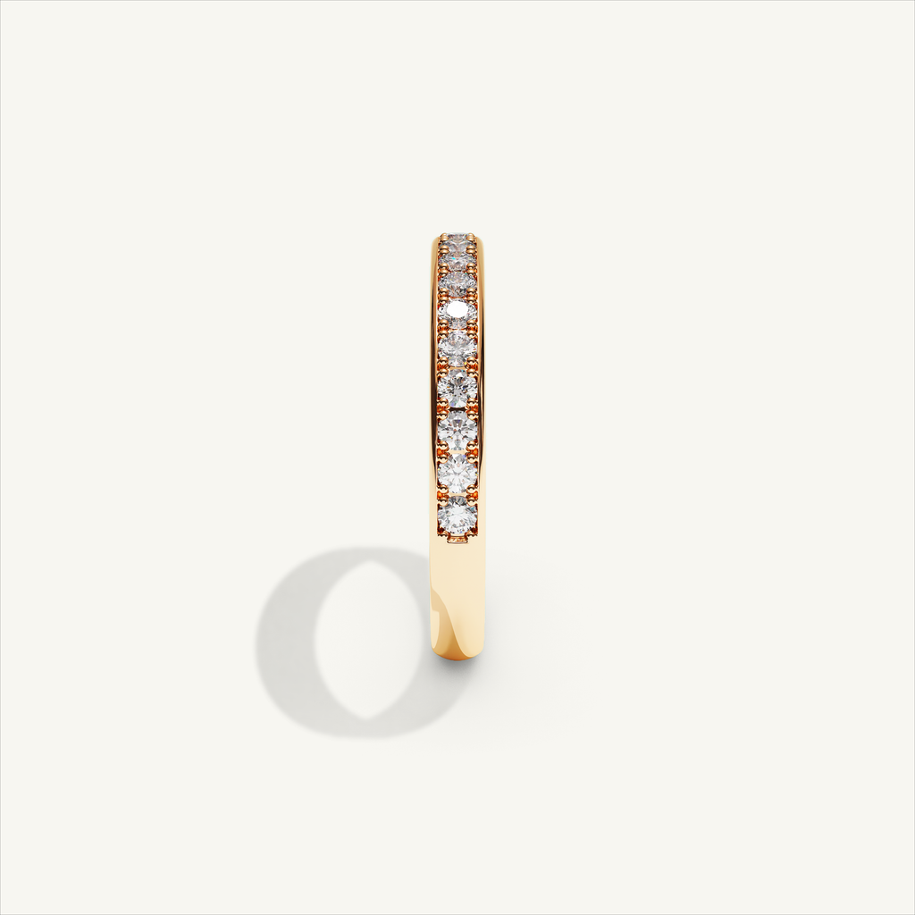 CANAL 92-2.5 Half Eternity Ring, 18K rose gold, view 4
