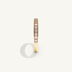 CANAL 92-2.5 Half Eternity Ring, 18K rose gold, view 4