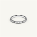 CANAL 92-2.5 Half Eternity Ring, 18K white gold, view 1