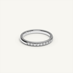 CANAL 92-2.5 Half Eternity Ring, 18K white gold, view 2