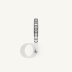 CANAL 92-2.5 Half Eternity Ring, 18K white gold, view 4