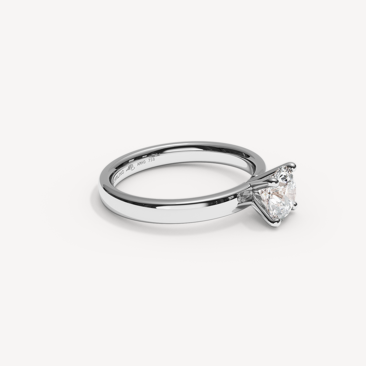 COVAMONTE 18K White Gold round 1.00 ct – view 2