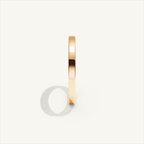 ECHELON 2 mm — 18K rose gold plain wedding band, product view 3