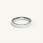 ECHELON 3 mm — 18K white gold plain wedding band, product view 1