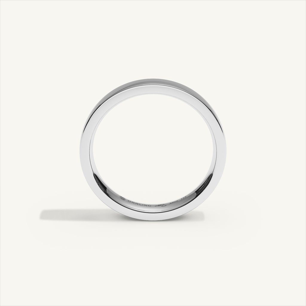 ECHELON 3 mm — 18K white gold plain wedding band, product view 2