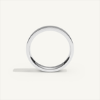 ECHELON 3 mm — 18K white gold plain wedding band, product view 2
