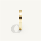 ECHELON 3 mm — 18K yellow gold plain wedding band, product view 3