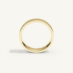 ECHELON 4 mm — 18K yellow gold plain wedding band, product view 2