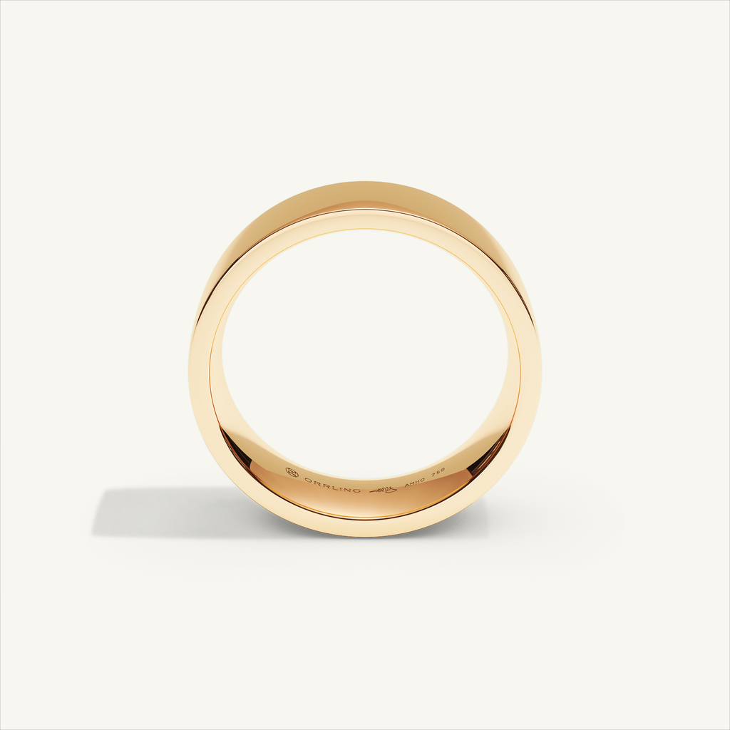 ECHELON 6 mm Wedding Band in 18K Rose Gold – view 3