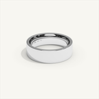 ECHELON 6 mm Wedding Band in 18K White Gold – view 2