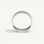 ECHELON 6 mm Wedding Band in 18K White Gold – view 3