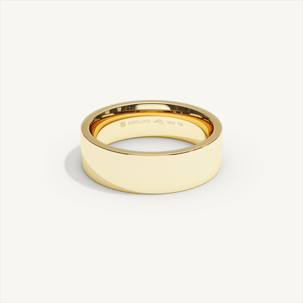 ECHELON 6 mm Wedding Band in 18K Yellow Gold – view 1