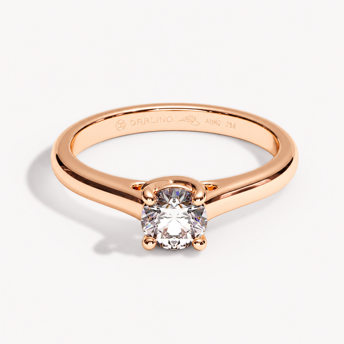 Orrling Entwine rose gold 0.5 ct – front view