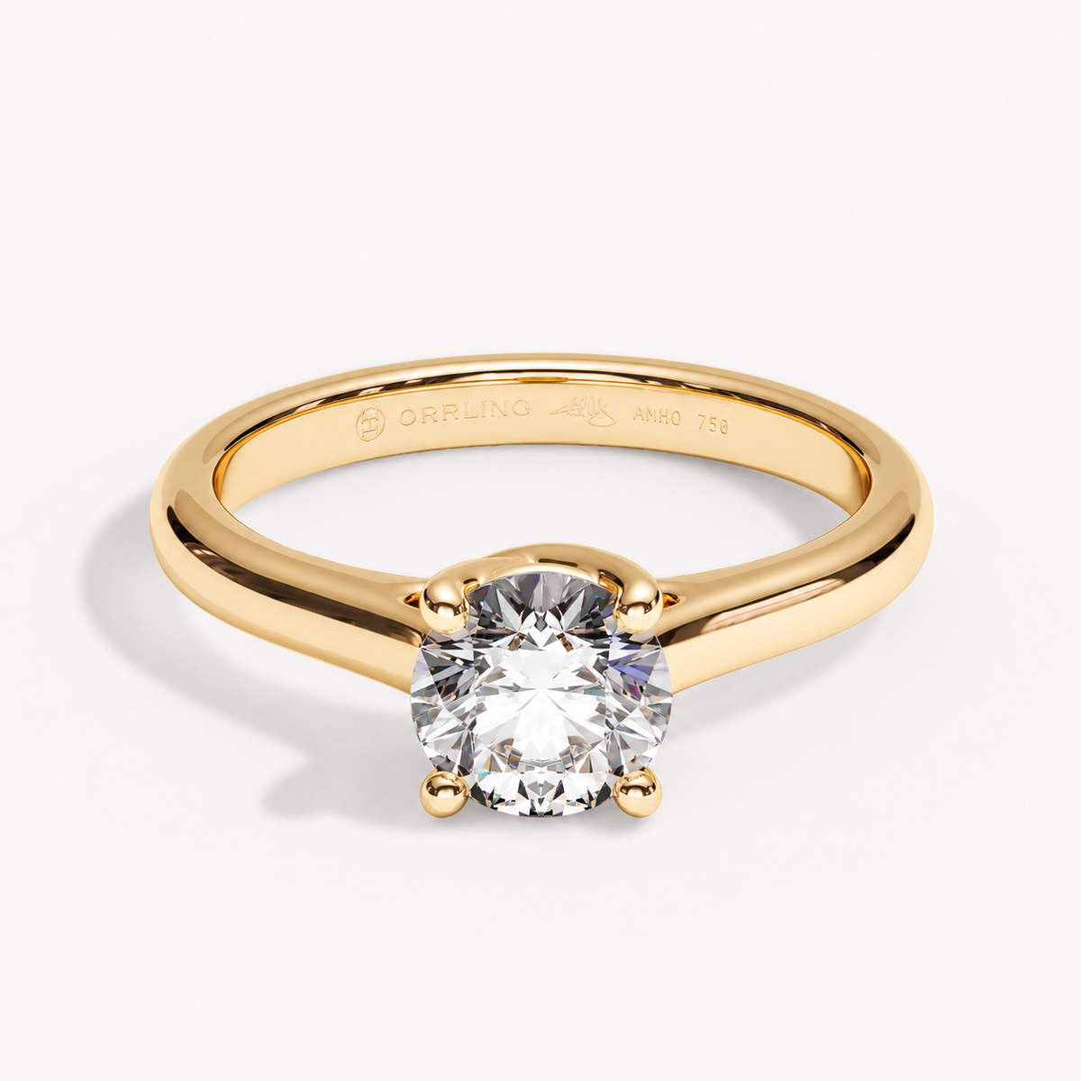 Orrling Entwine yellow gold 1 ct – front view