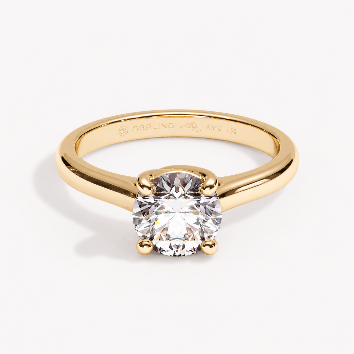 Orrling Entwine yellow gold 1.2 ct – front view