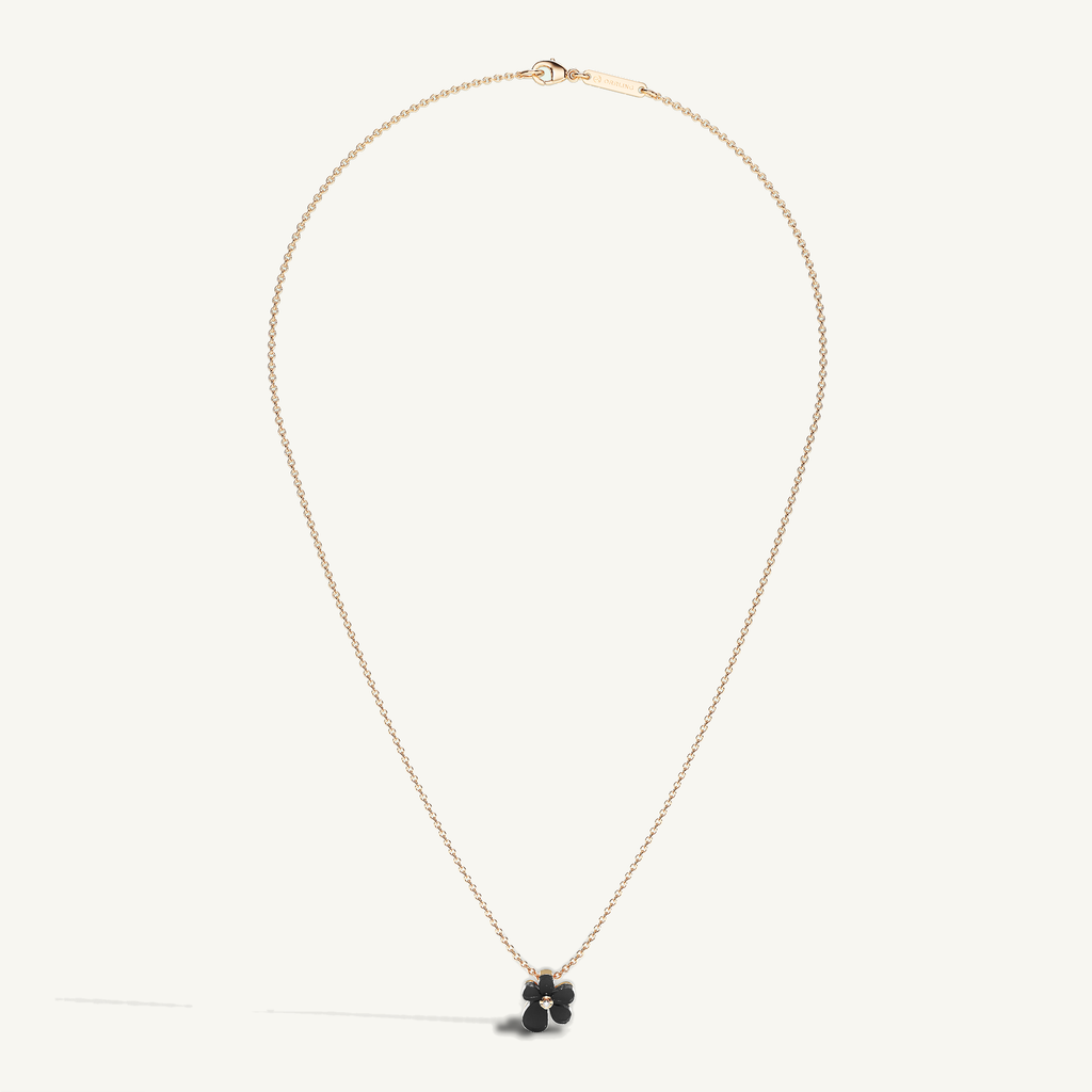 Gisela Onyx Solitaire Necklace — view 5