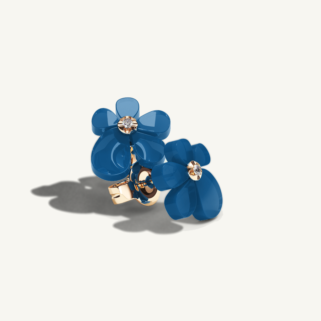 Gisela Blue Agate Studs — view 4