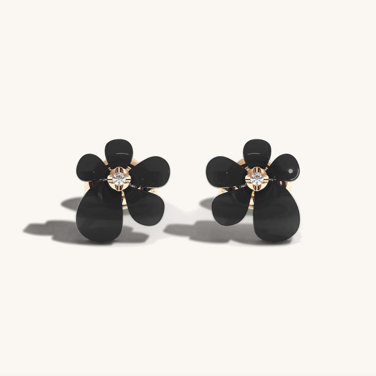 Gisela Onyx Studs — view 1
