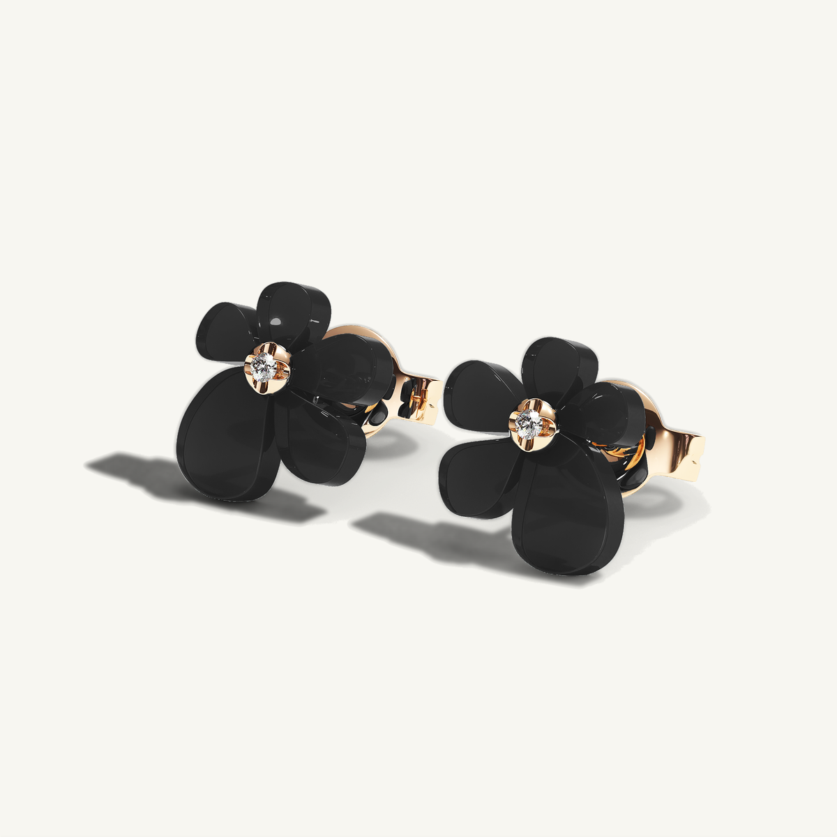 Gisela Onyx Studs — view 3
