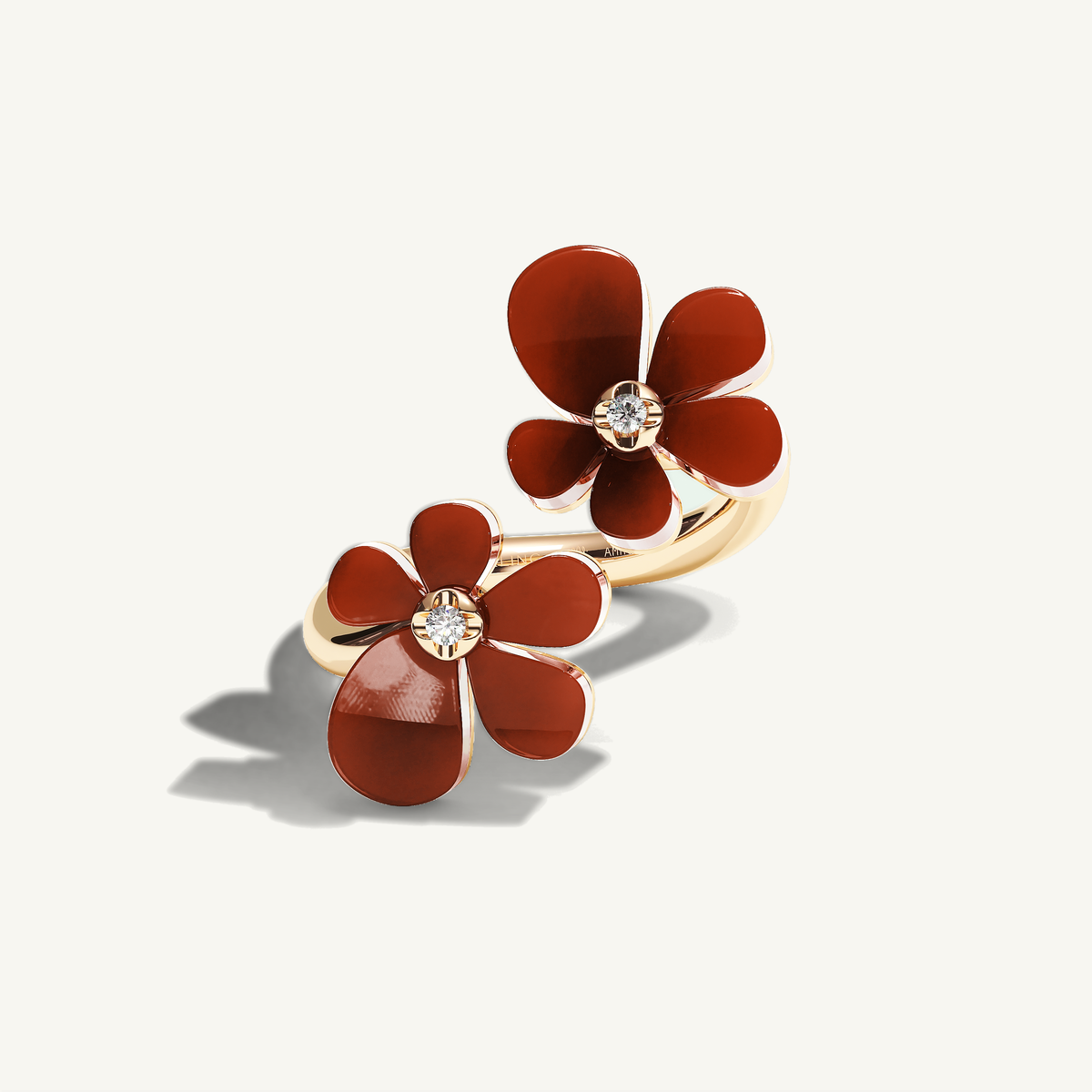Gisela Carnelian Siblings Ring — view 1