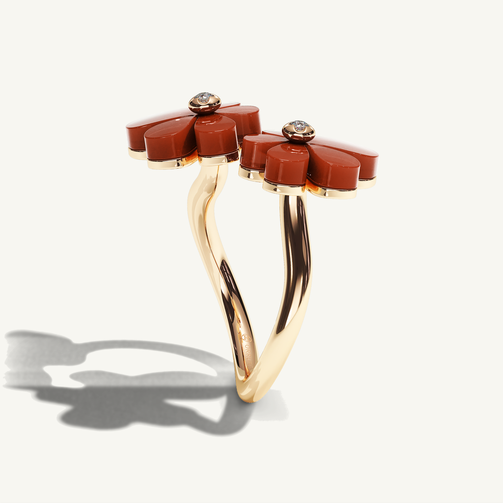Gisela Carnelian Siblings Ring — view 4