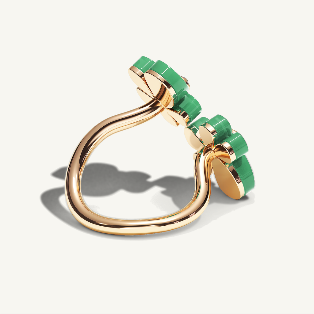 Gisela Chrysoprase Siblings Ring — view 5