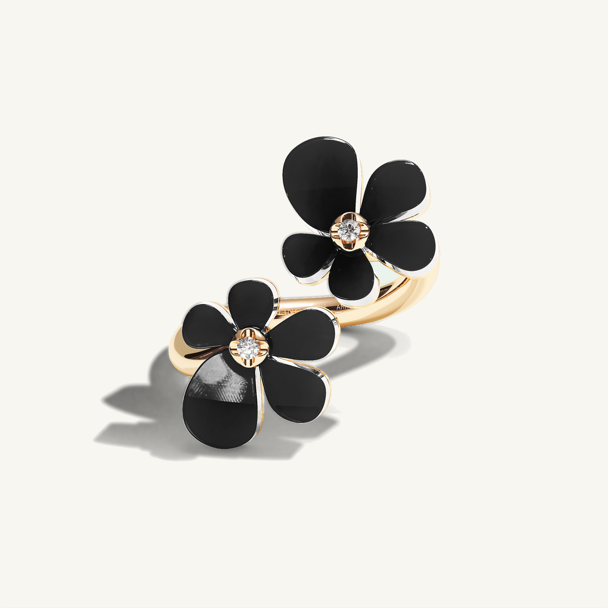 Gisela Onyx Siblings Ring — view 1