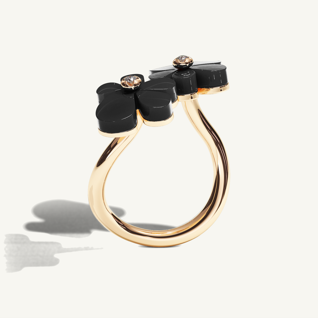 Gisela Onyx Siblings Ring — view 3