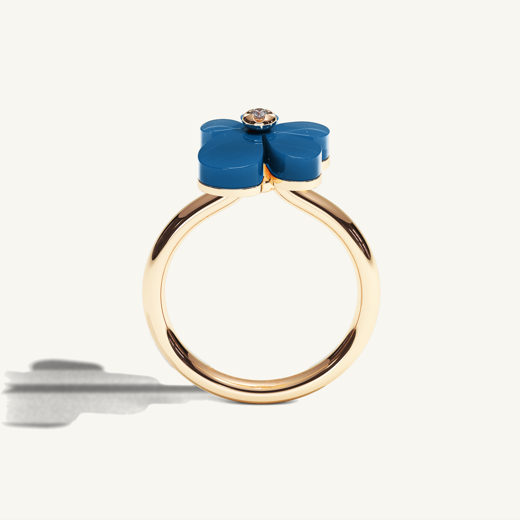 Gisela Blue Agate Solitaire Ring — view 3