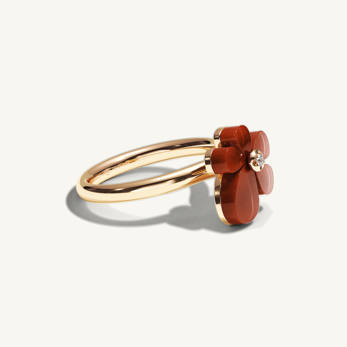 Gisela Carnelian Solitaire Ring — view 2