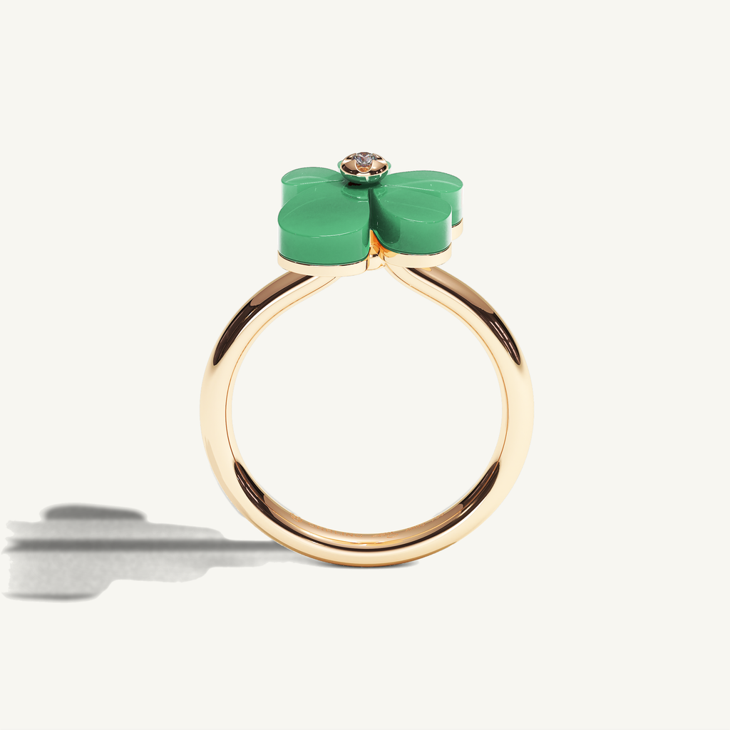 Gisela Chrysoprase Solitaire Ring — view 3