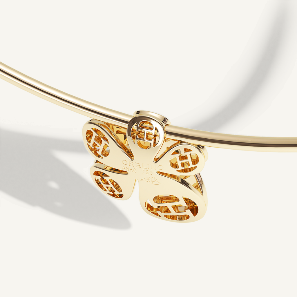 Gisela Bloom Neck Cuff – Yellow Gold product view 3