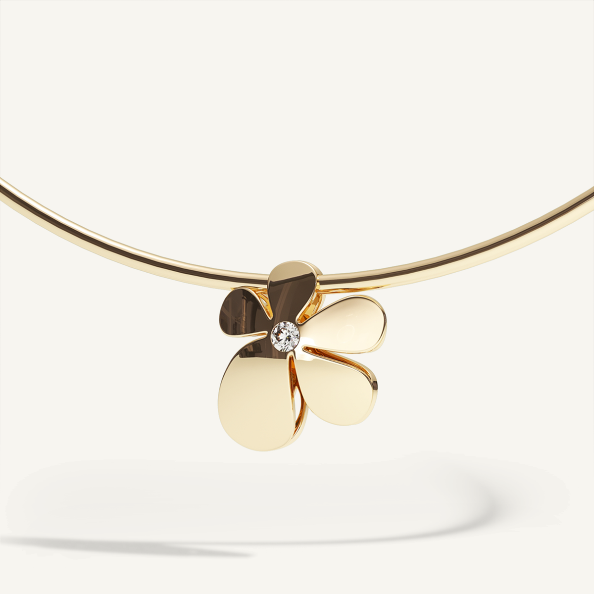 Gisela Bloom Neck Cuff – Yellow Gold product view 5