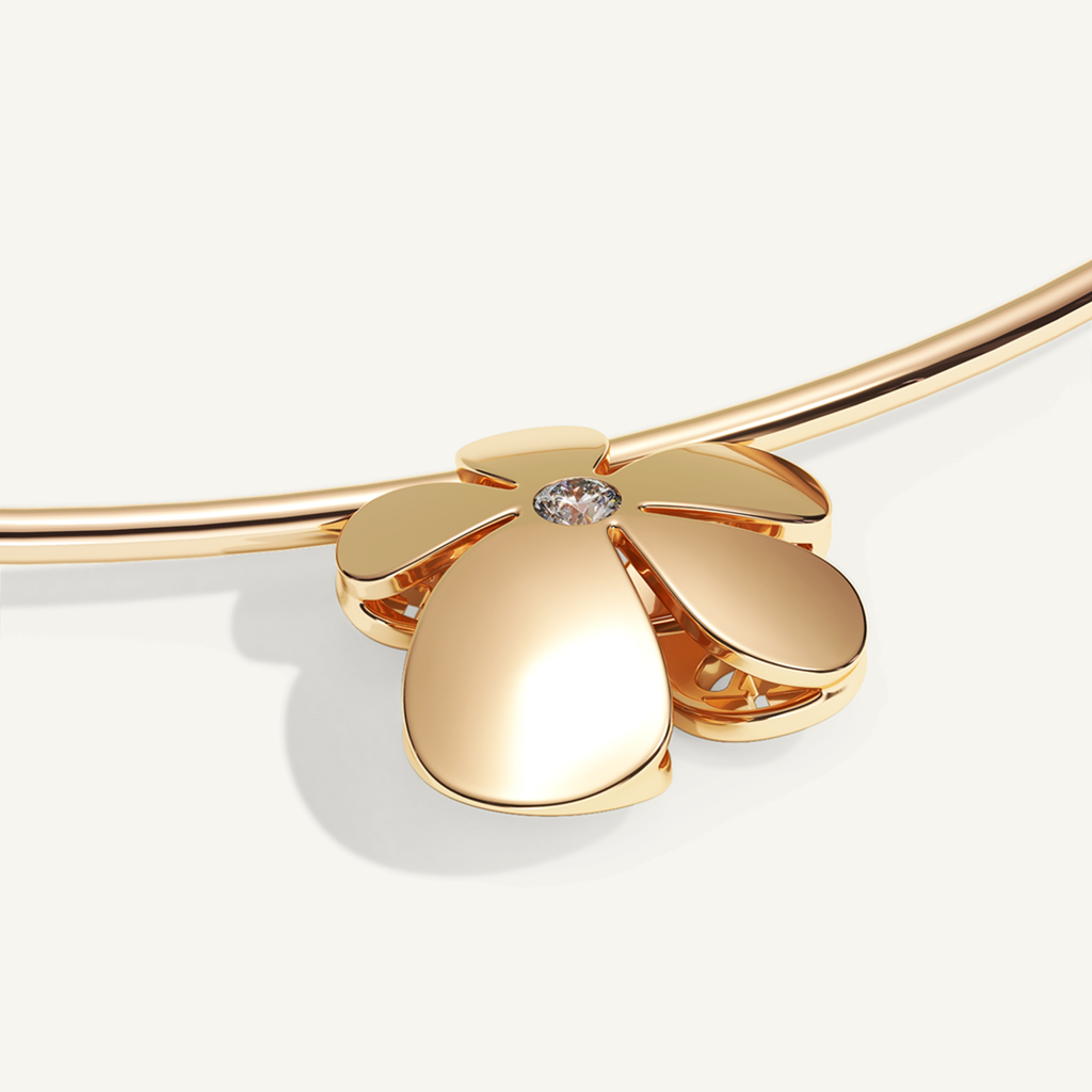 Gisela Bloom Neck Cuff – Rose Gold product view 2
