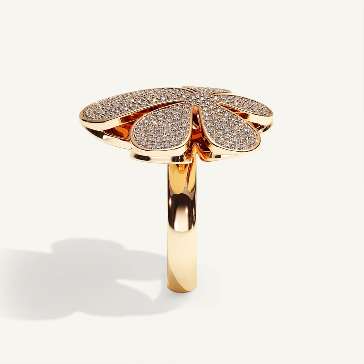 Gisela Bloom Pavé Ring –  product view 4