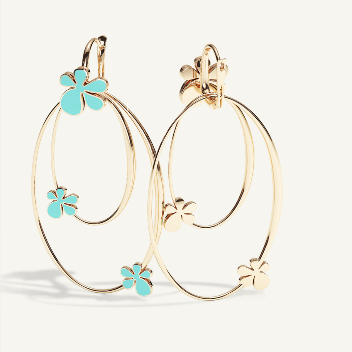 Gisela Enamel Chandeliers – Electric Turquoise product view 2