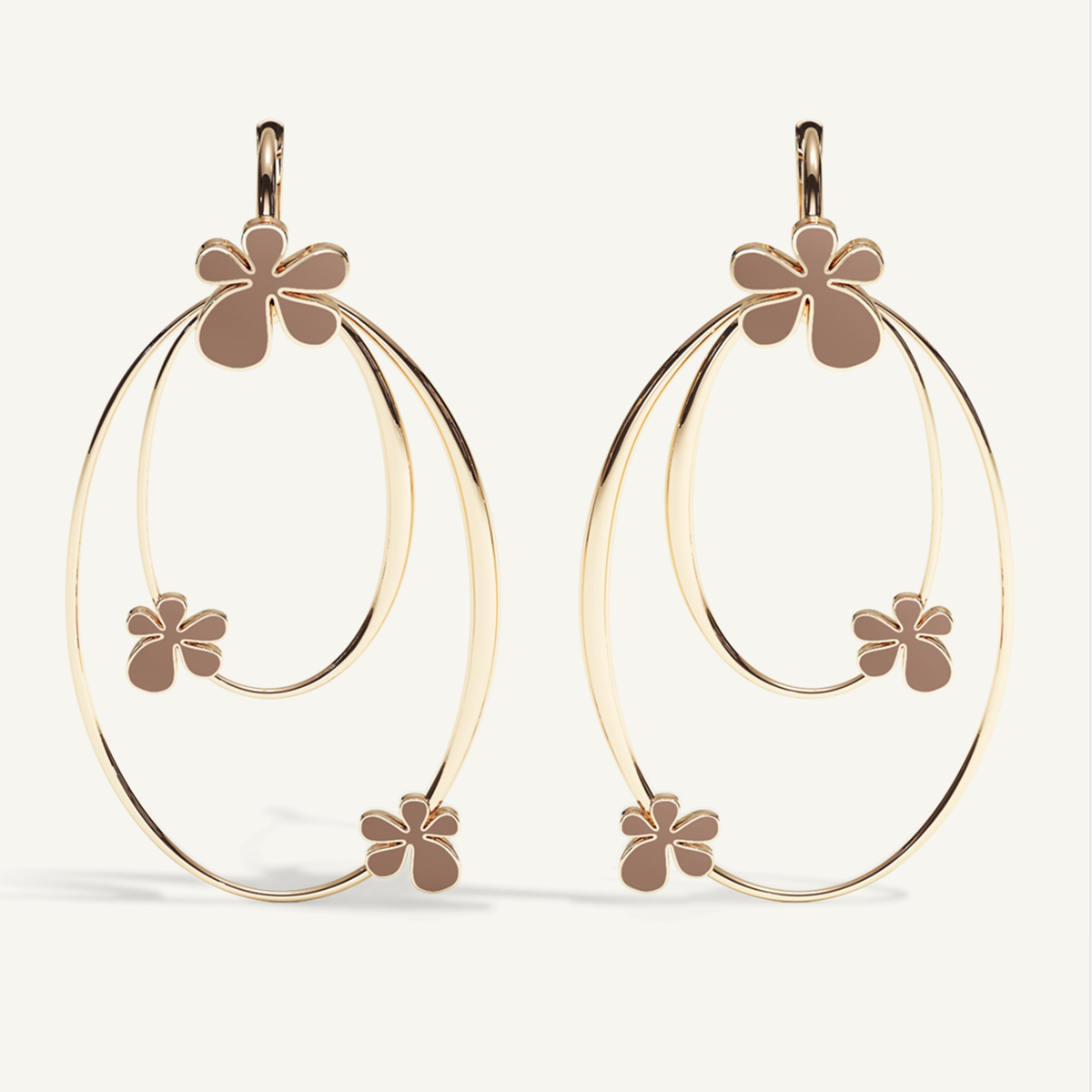 Gisela Enamel Chandeliers – Mocca Brown product view 1