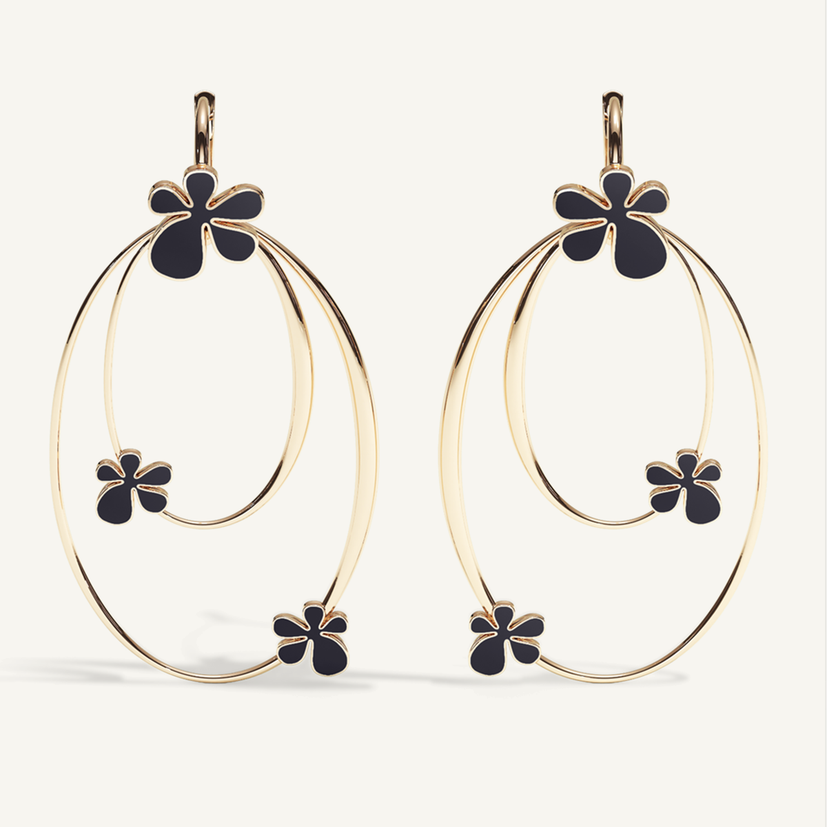 Gisela Enamel Chandeliers – Midnight Black product view 1