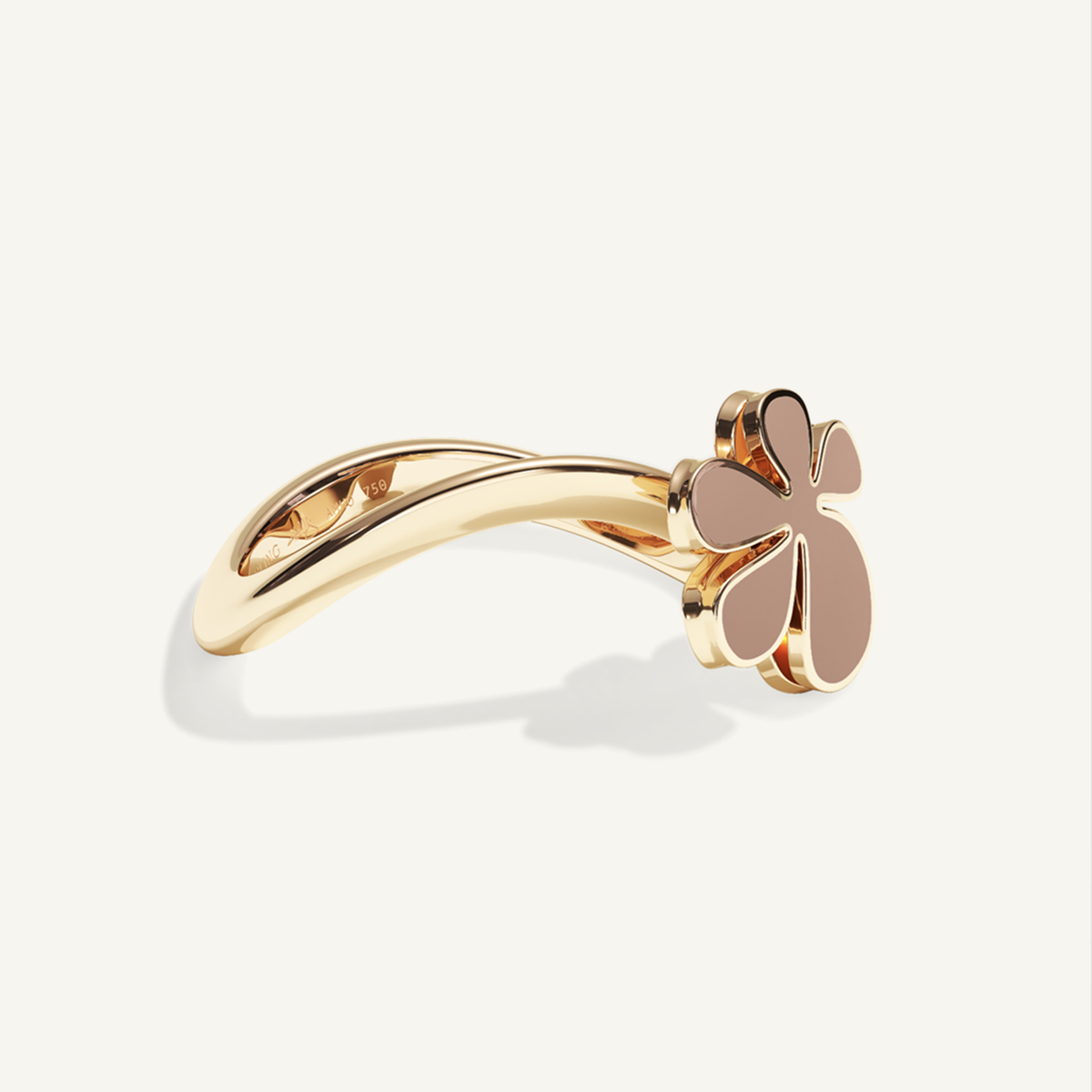 Gisela Enamel Ring – Mocca Brown product view 2