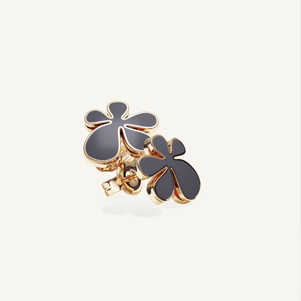 Gisela Enamel Studs – Midnight Black product view 4