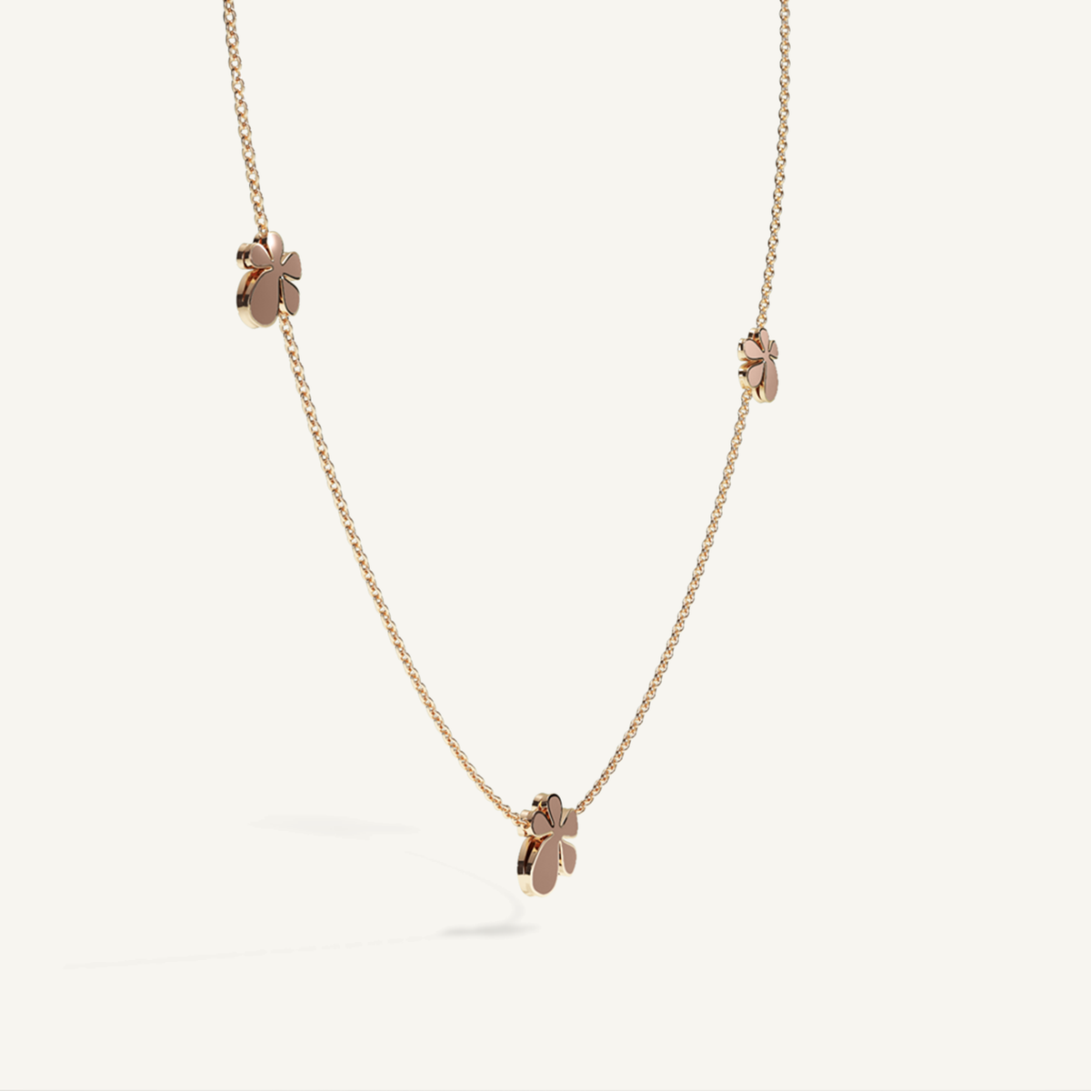 Gisela Enamel Trilogy Necklace – Mocca Brown product view 2