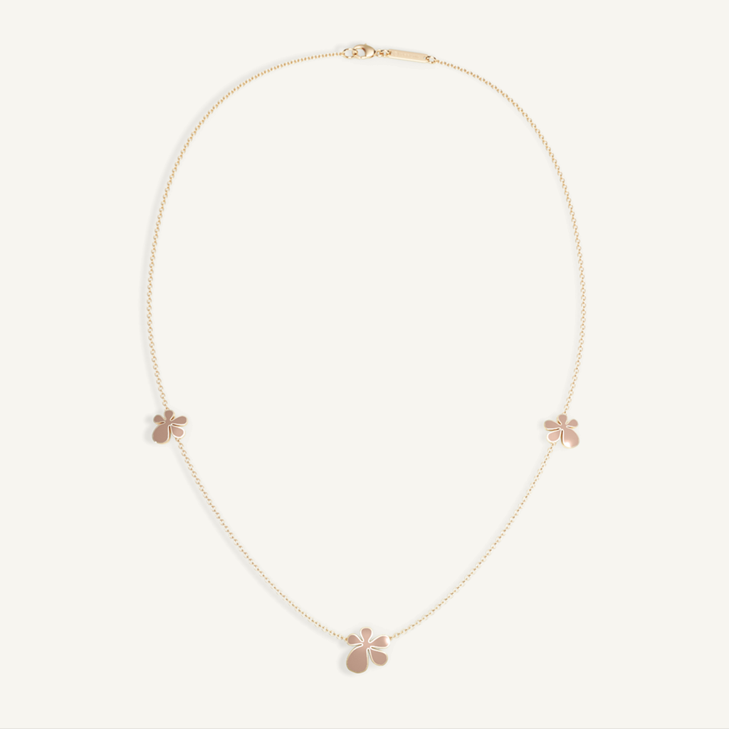 Gisela Enamel Trilogy Necklace – Mocca Brown product view 4