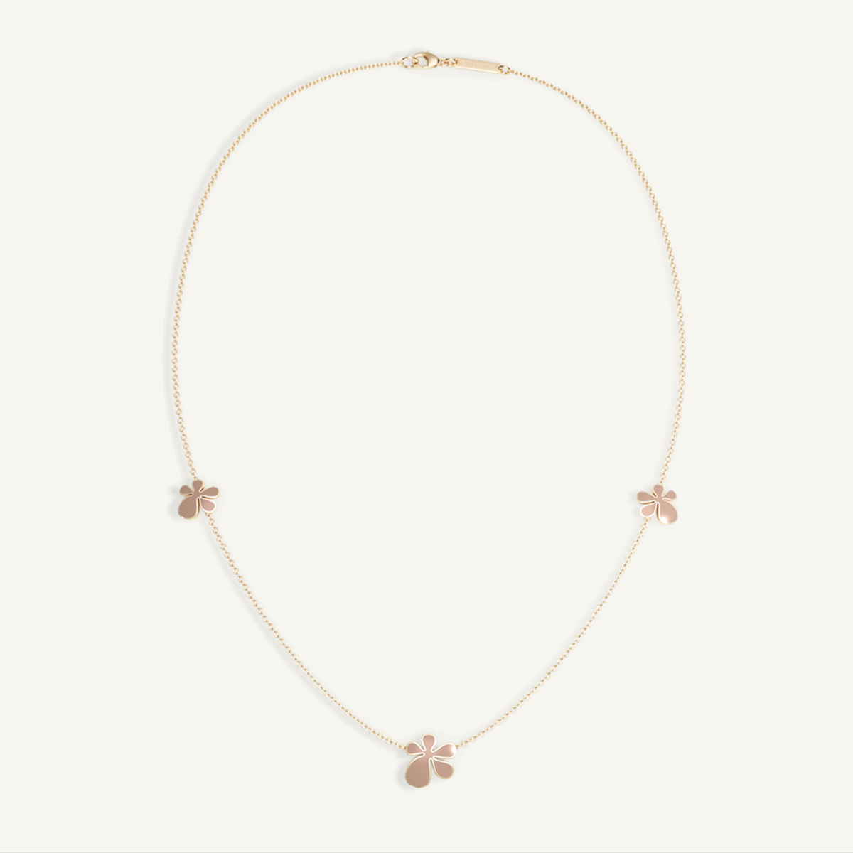 Gisela Enamel Trilogy Necklace – Mocca Brown product view 4