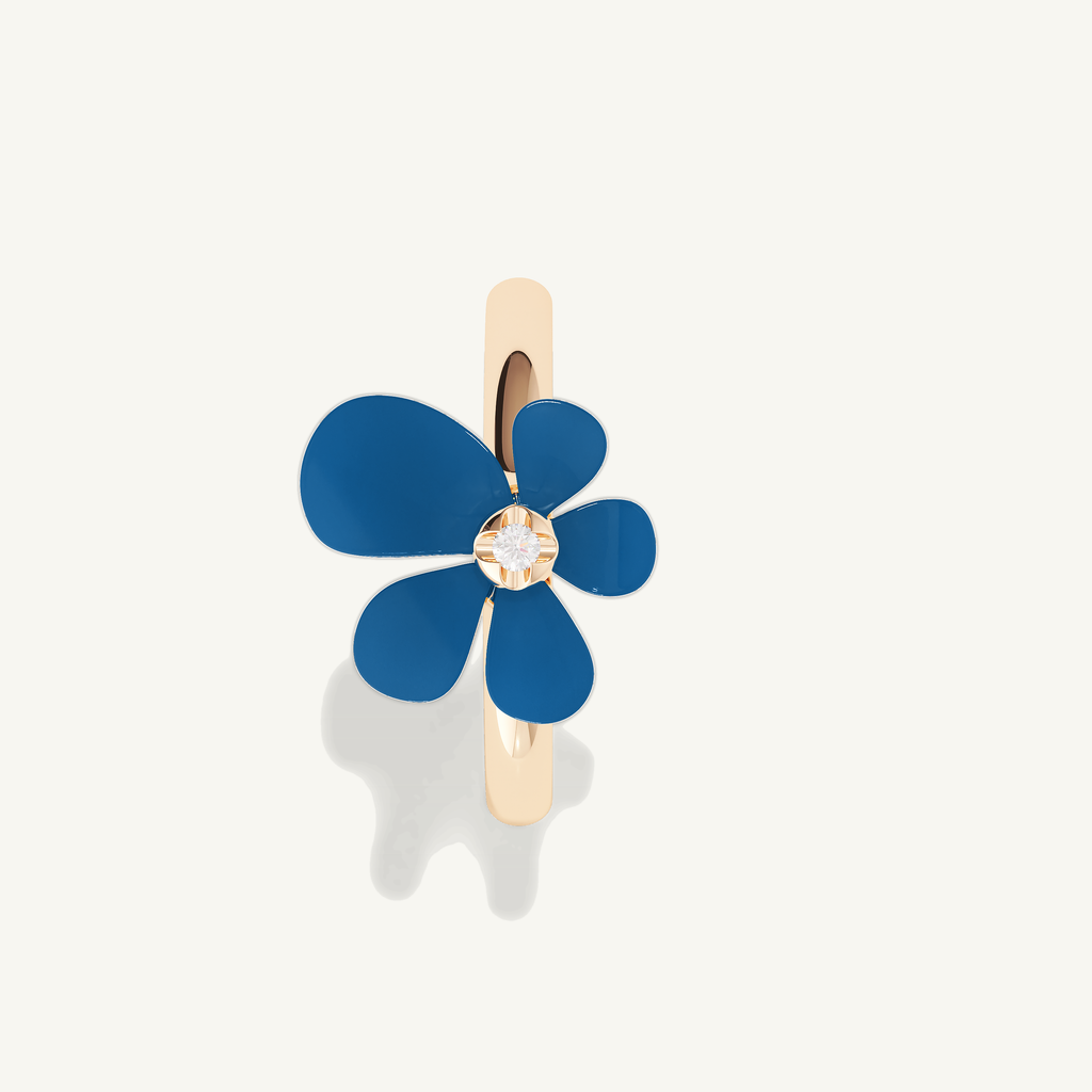 Gisela Blue Agate Solitaire Ring