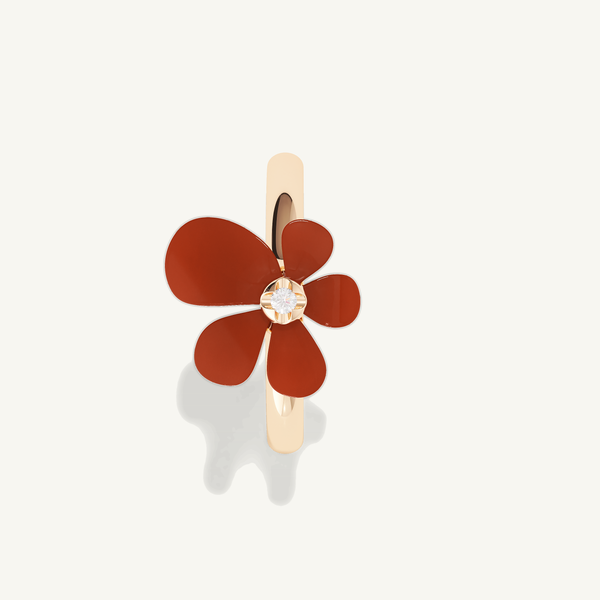 Gisela Carnelian Solitaire Ring