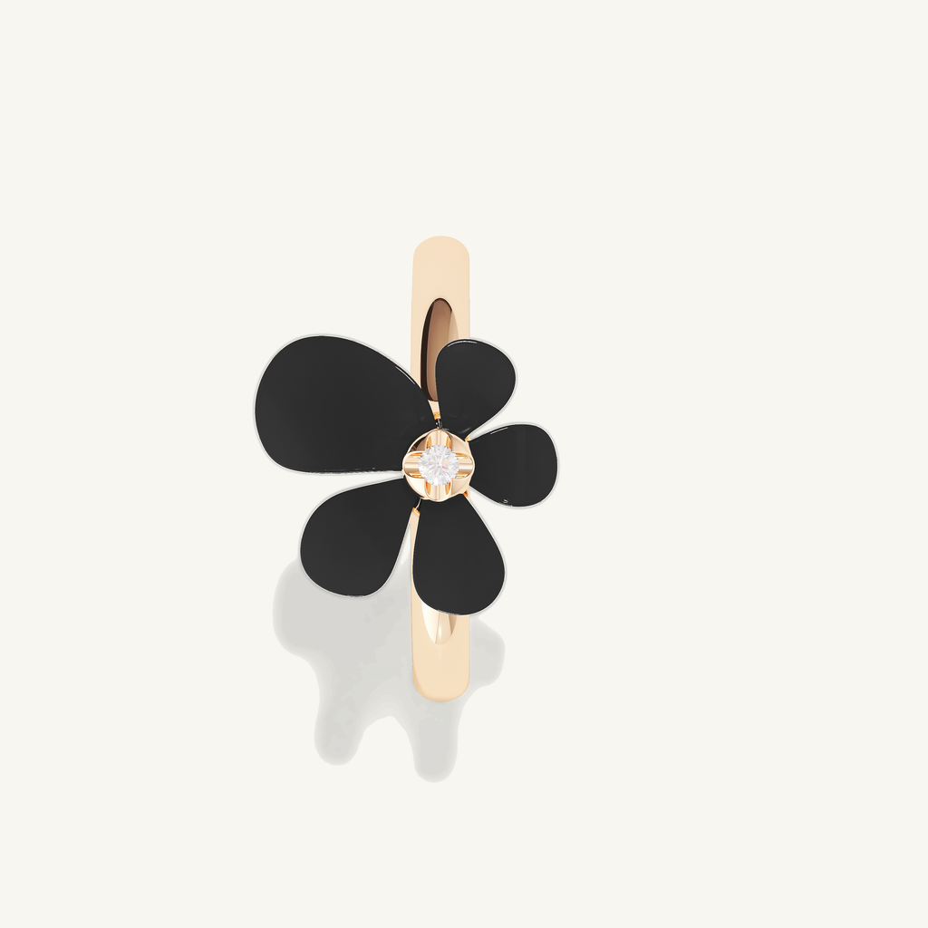 Gisela Onyx Solitaire Ring