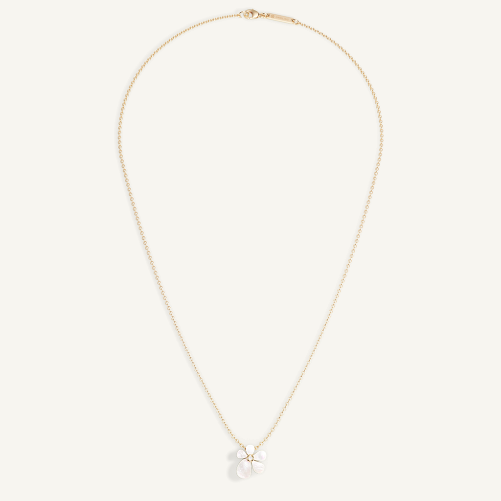 Gisela Mother of Pearl Solitaire Necklace – refined mother of pearl, product view 2