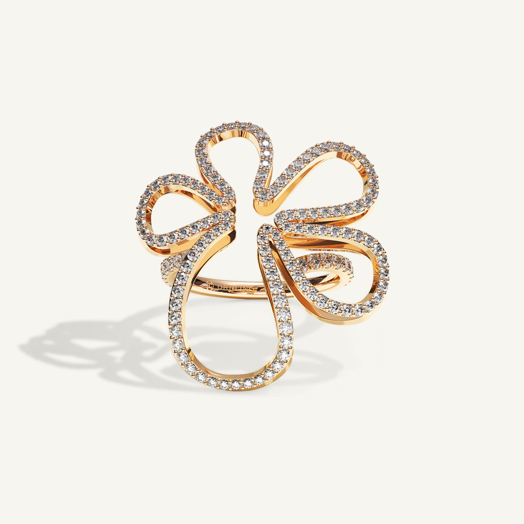 Gisela Open Bloom Diamond Ring –  product view 1