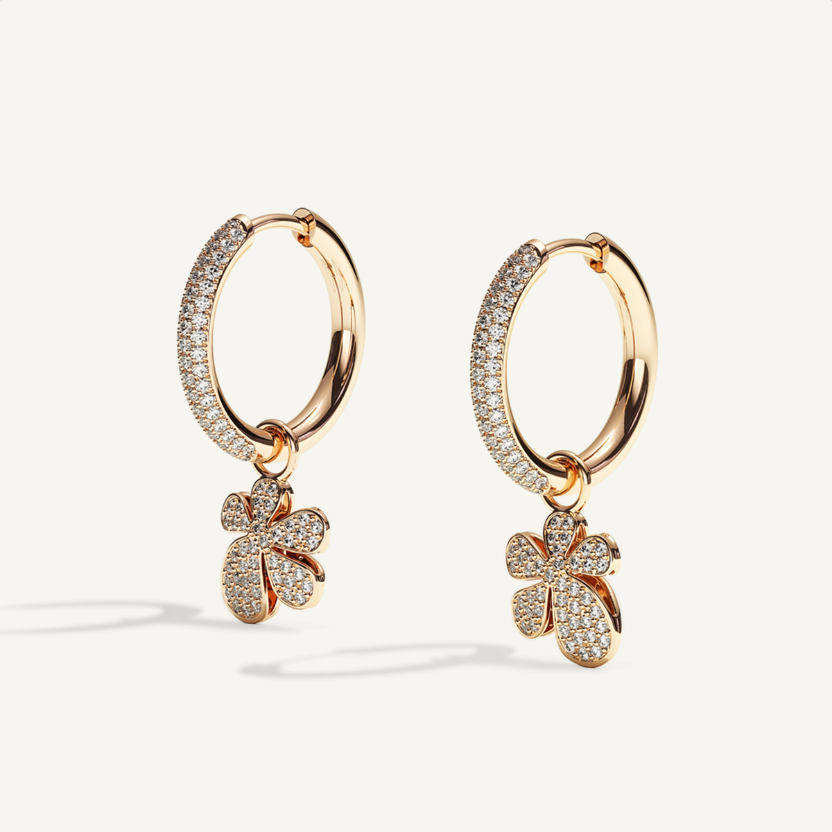 Gisela Pavé Creole Earrings –  product view 2