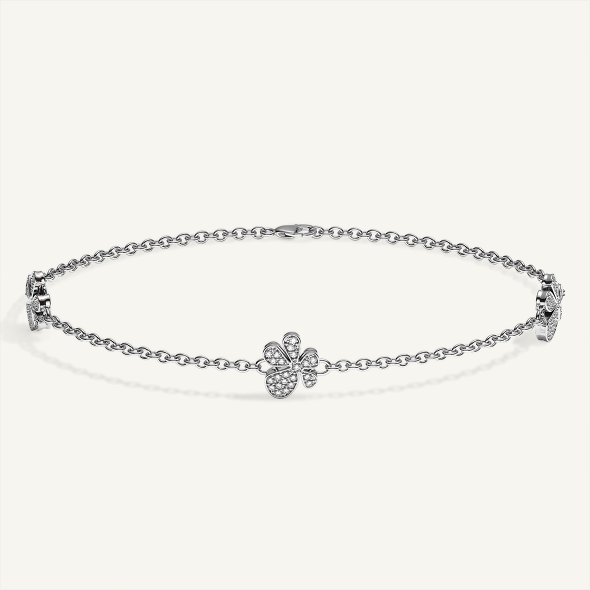 Gisela Pavé Flower Bracelet